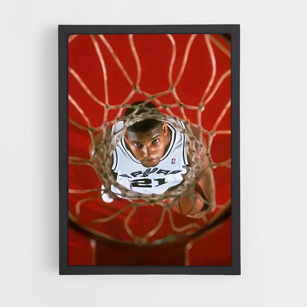 Poster Au Cœur du Panier – affiche Basketball (vue 2)